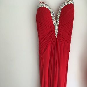 Long sweetheart prom dress